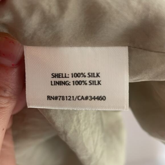 Eileen fisher 100% silk textured blazer - Picture 8 of 11